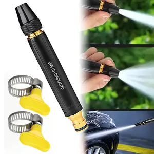 Home High-Pressure Car Wash Water Gun, 2026 Upgraded Car Wash Water Gun Garden Hose Sprayer, Adjustable Spray Patterns, for Watering Plants and Vegetables, and Car Washing (Includes Hose Holder*2)