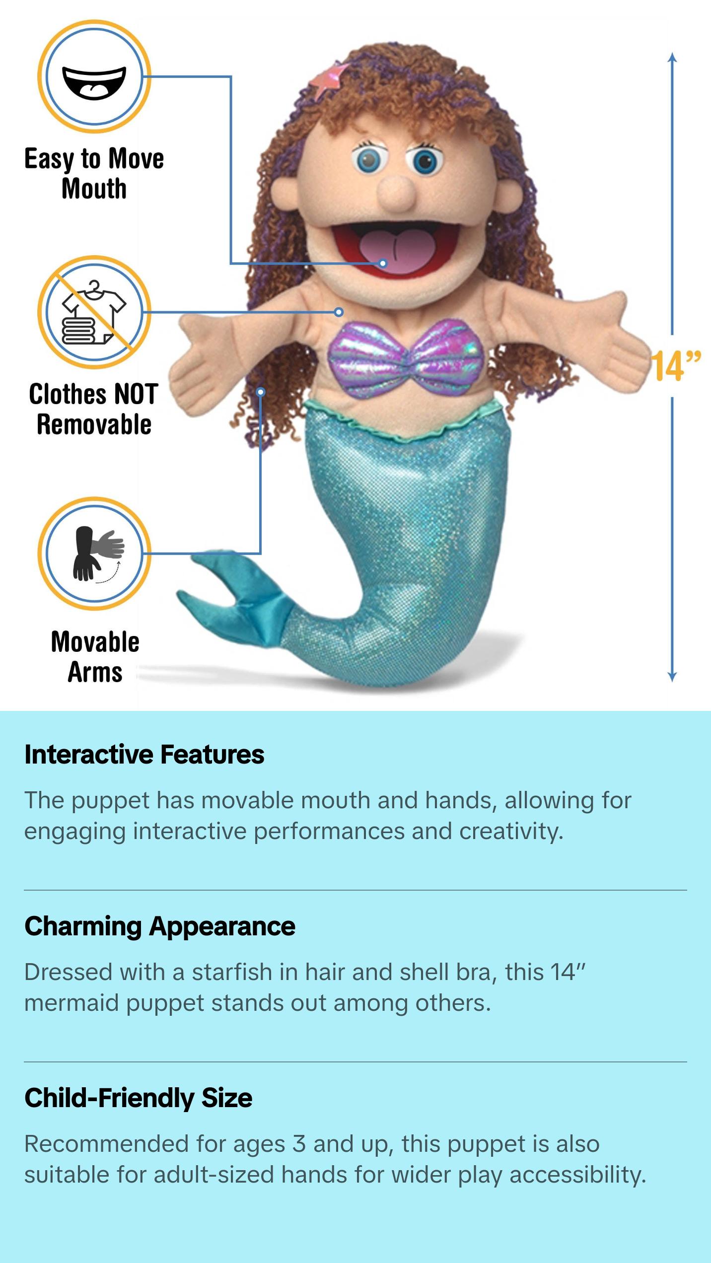 Mermaid Puppet (14")