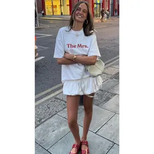 The MRS T-Shirt  Custom Bride Tee, Wedding Gift for Her, Newlywed Shirt, Bridal Shower Gift, Honeymoon Top, Bachelorette Party Tee, Wifey