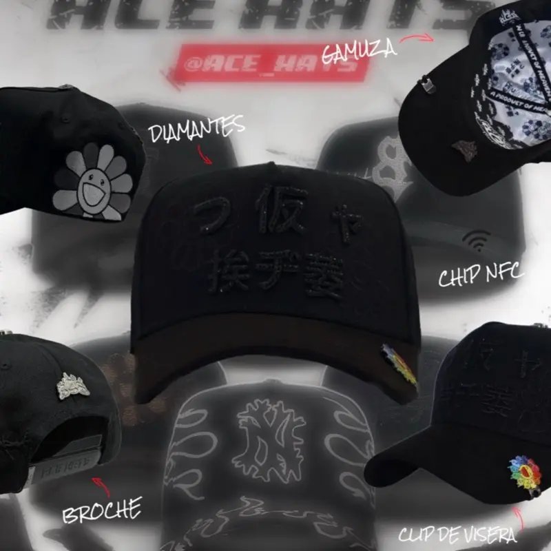 Hat Murakami Japanese Black Crystals Edition
