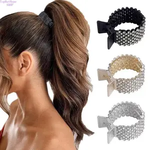 Women's Small Alloy Metal High Ponytail Claw Hairpin - European & American Cross-Border Back Head Fixing Artifact, Stylish Accessories for Women, Summer Hair Accessories