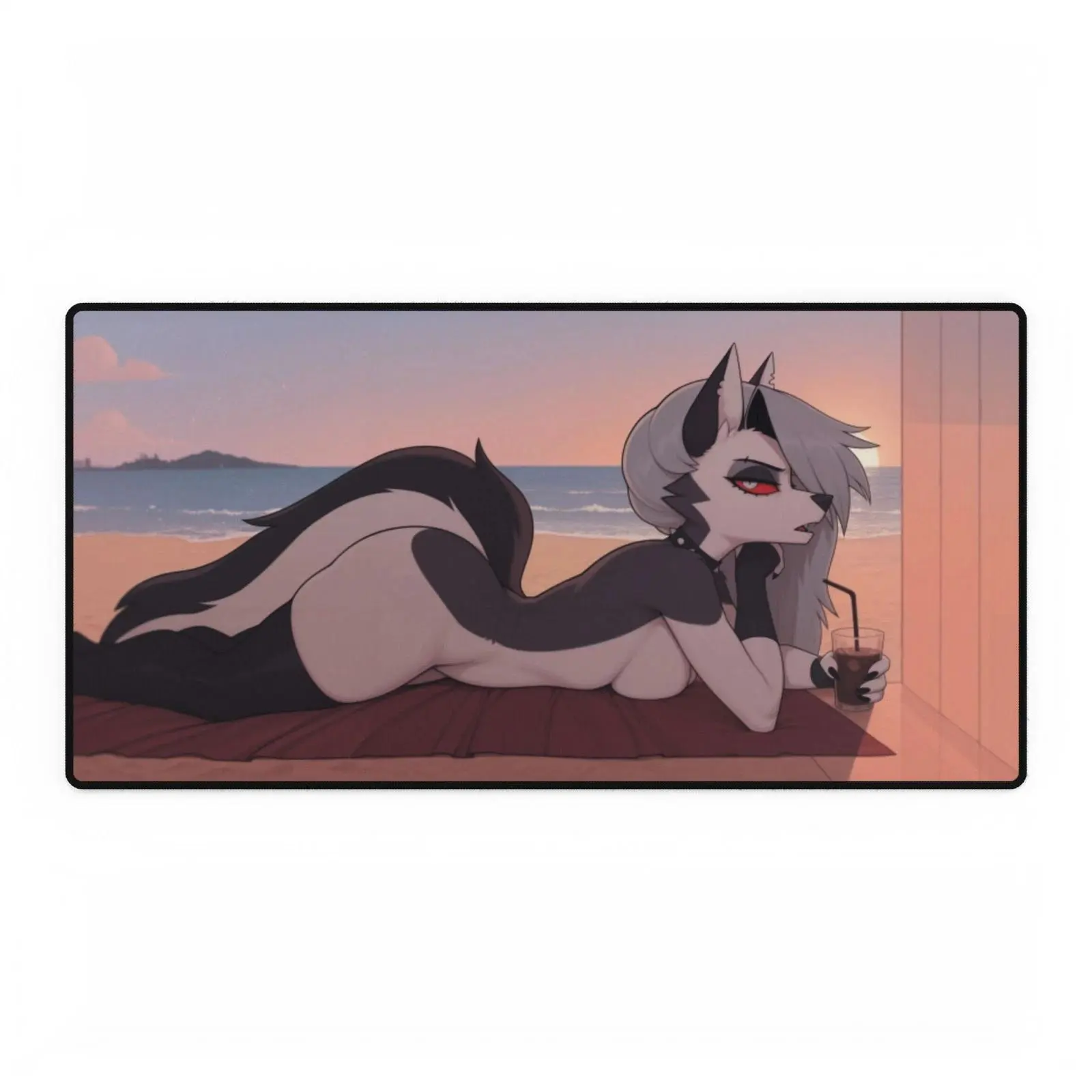 Loona Helluva Boss Waifu Playmat, Large Gaming MousePad Desk Mat, Non-Stitched Mat, PC Accessories