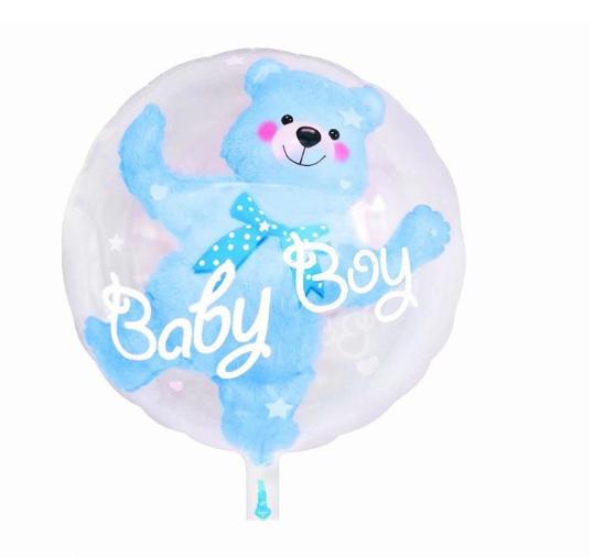 Bear Transparent Ball – Clear Decorative Toy or Collectible Ornament