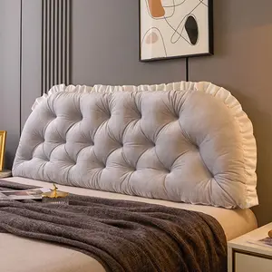 Vintage Ruffled Cushion Pillow, Soft Padding, Comfortable Backrest, Bedroom Home Decor, Suitable for Sofa, Bed, Tatami, Various Sizes