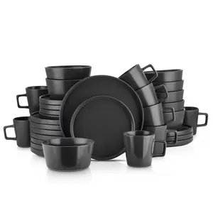 Stone + Lain Celina 32-Piece Stoneware Dinnerware Set