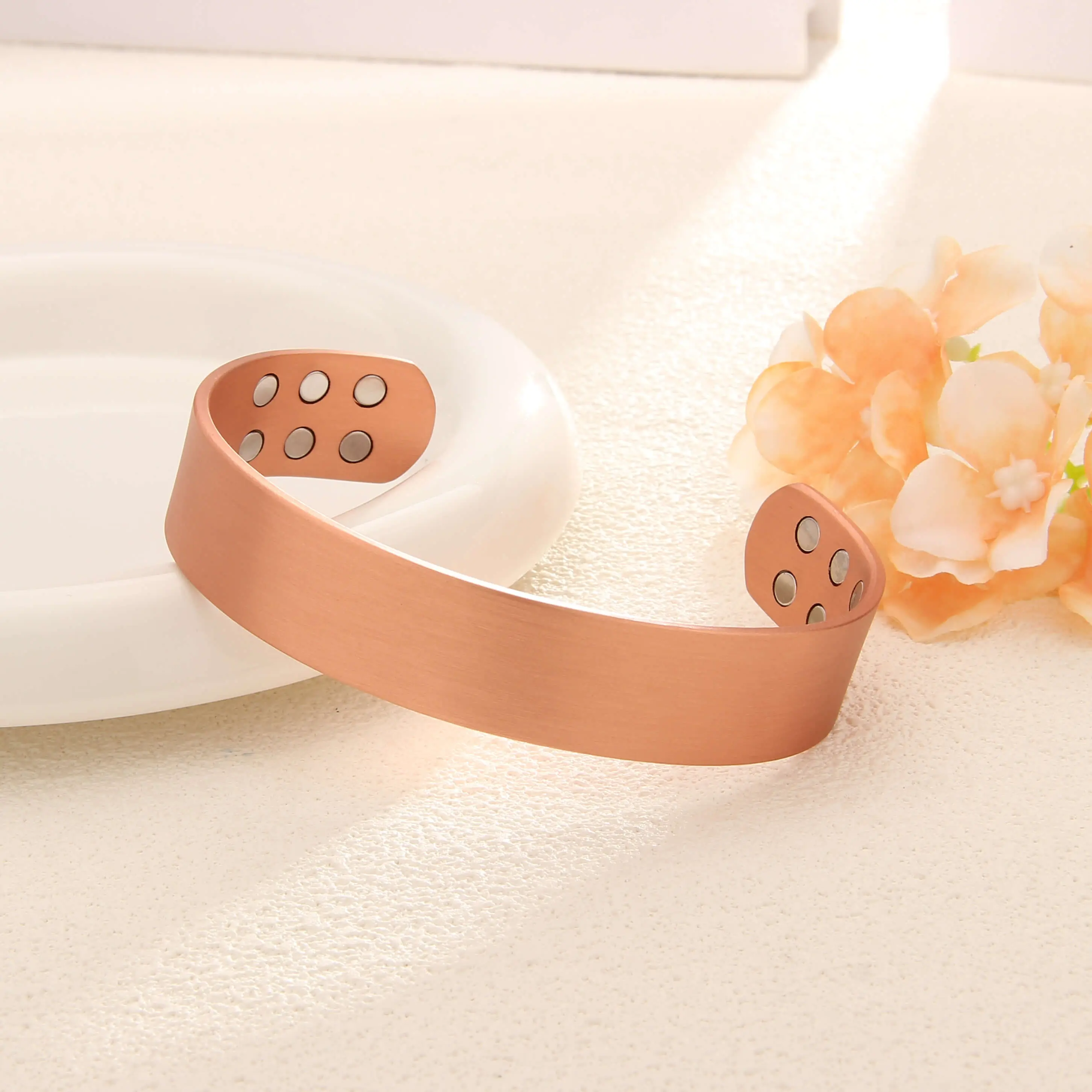 [Copper Bracelet] Copper Magnetic Adjustable Cuff Stylish Bracelet | Perfect Gift for Men & Women on Birthdays or Christmas