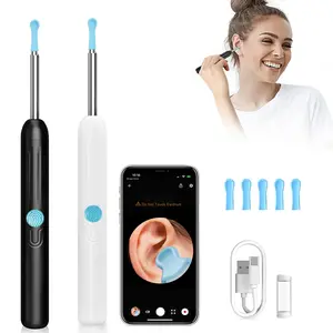 Intelligent Visual Ear Scoop, Ear Wax Removal Tool with Camera, 6 LED Lights, Safe and Effective Ear Cleaning Device