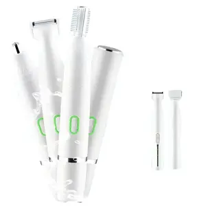 Electric Shaver Women, 4 in 1 Women's Shaver Face, Nose, Eyebrows and Body, Electric Bikini Trimmer