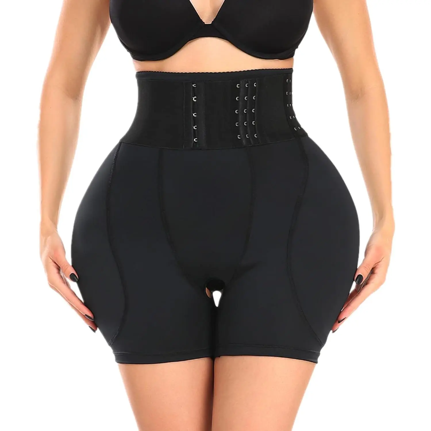Plus Size Hip Pads for Women Shapewear with Wrap Belt Hip Dip Pads Hip Padded Butt Lifter Tummy Control Panties