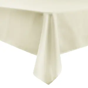 Deconovo Solid Faux Linen Table Cloth Water Resistant Table Cover Square Tablecloths Tablecloth for Parties
