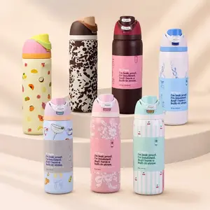 Owala Special Edition Insulated Stainless Steel Water Bottle with Straw - Leak-Proof, BPA-Free Kitchenware Drinkware Vacuum Flask for Sports, Travel - Blue Bow, Pillow Fight, Brunch Bunch, Black Cherry Designs