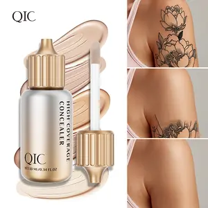 High Coverage Concealer, Waterproof Long-Lasting, Full Coverage for Tattoos, Dark Circles and Blemishe