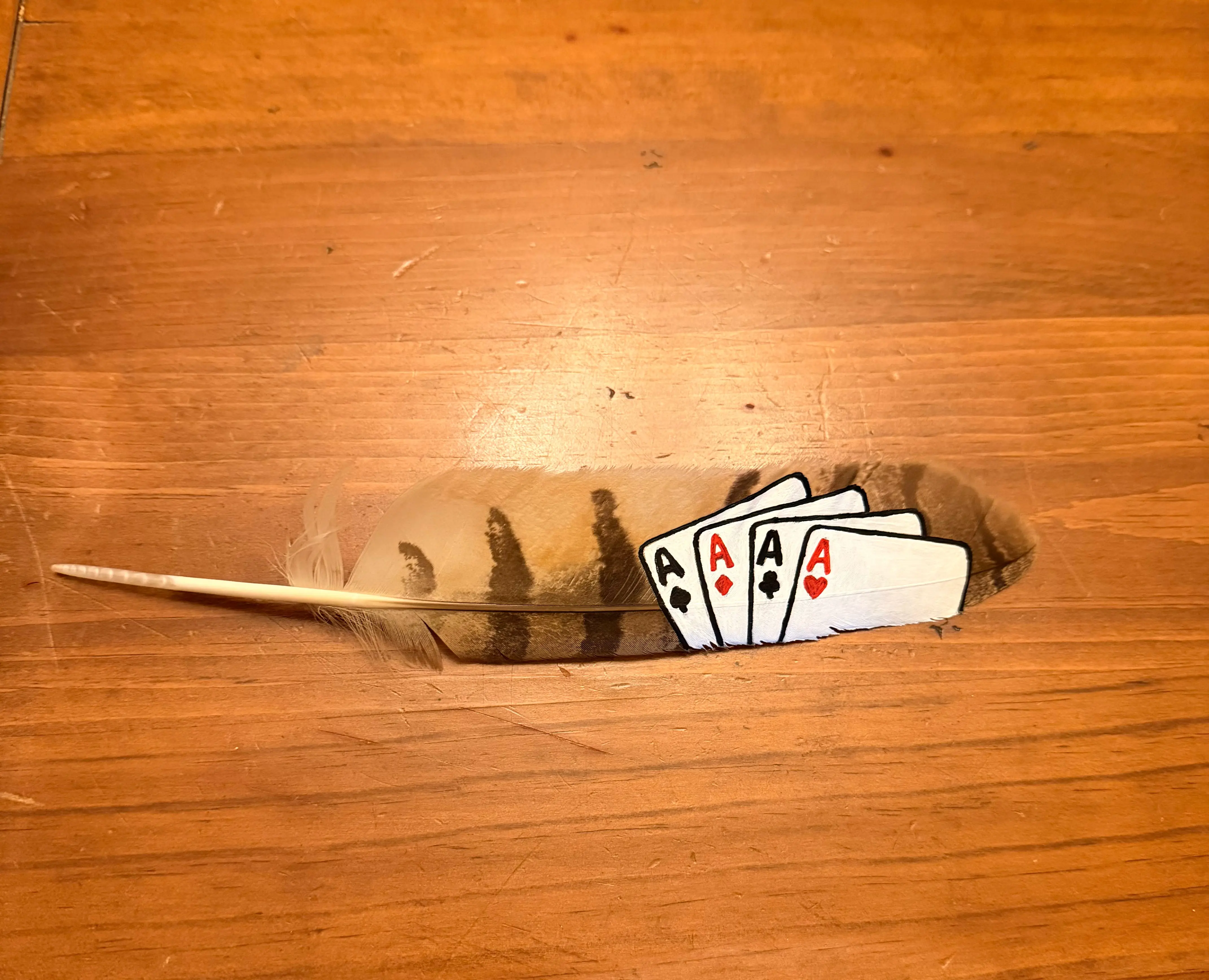 Brown Custom Ace Feather