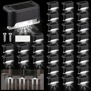 32 Solar LED Roof Lights Waterproof Automatic On/Off Ideal for Outdoor Stairs Fences Pathways Perfect for Commercial Areas Shopping Malls Hotels Libraries Stair Lighting