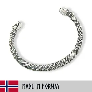 Silver Viking Varg Arm Ring- Made in Norway