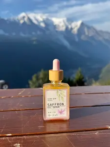 Golden Glow Elixir Saffron Oil Serum - Ayurvedic Formula for Radiant Youthful Skin with Himalayan Cherry Licorice & Goat's Milk