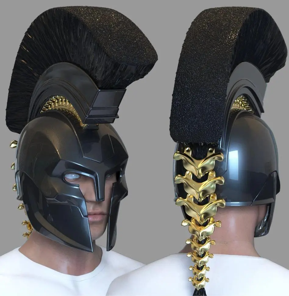 Agamemnon Helmet 3D Printed Cosplay DIY Kit Unpainted