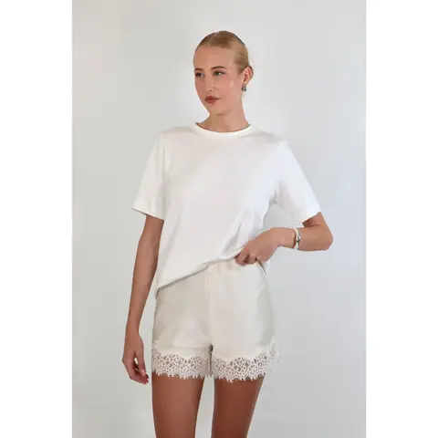 Lace Satin Shorts