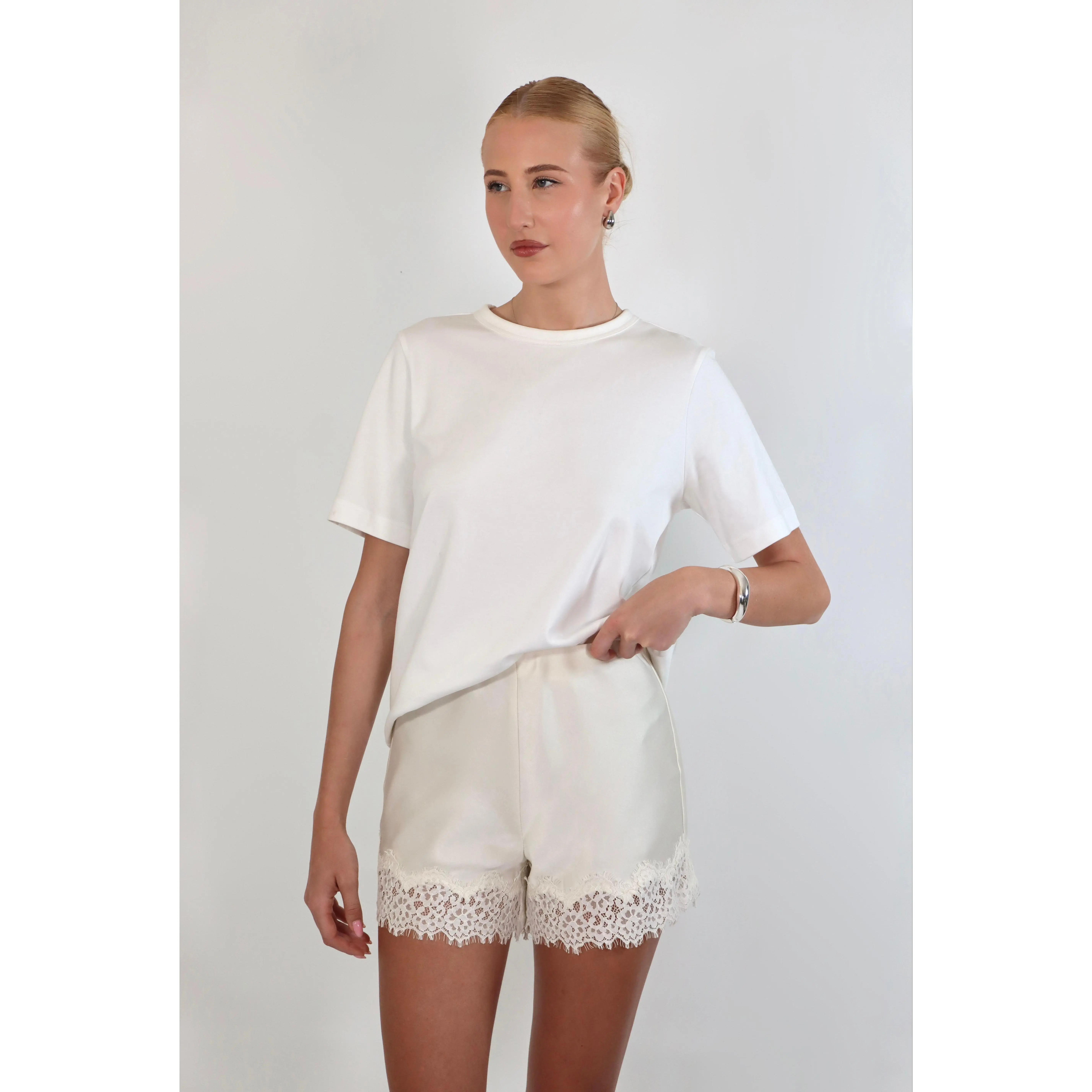Lace Satin Shorts