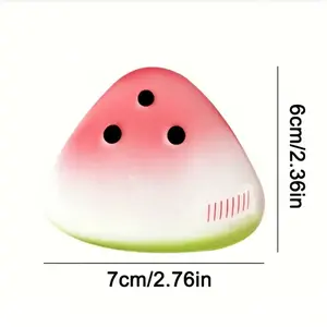Watermelon Icy Skin Slow Rising Squishy Fidget Toy, Soft Stress Relief Squeeze Toy for Office Work Study Anxiety,needoh Kawaii Fruit Sensory Toy Gift for Kids & Adults