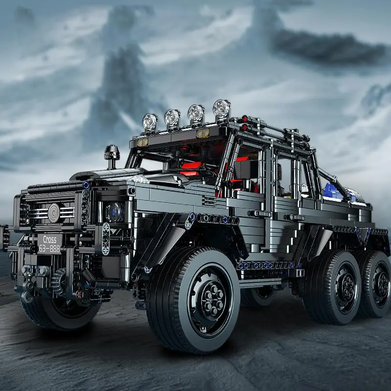 Premium 1:8 Dark Warrior Big G Building Kit 3224 PCS - Brabus Off-road SUV Model, Collectible Mercedes Benz G Class Assembly Blocks, STEM Educational Toy Gift for Adults Teens Boys