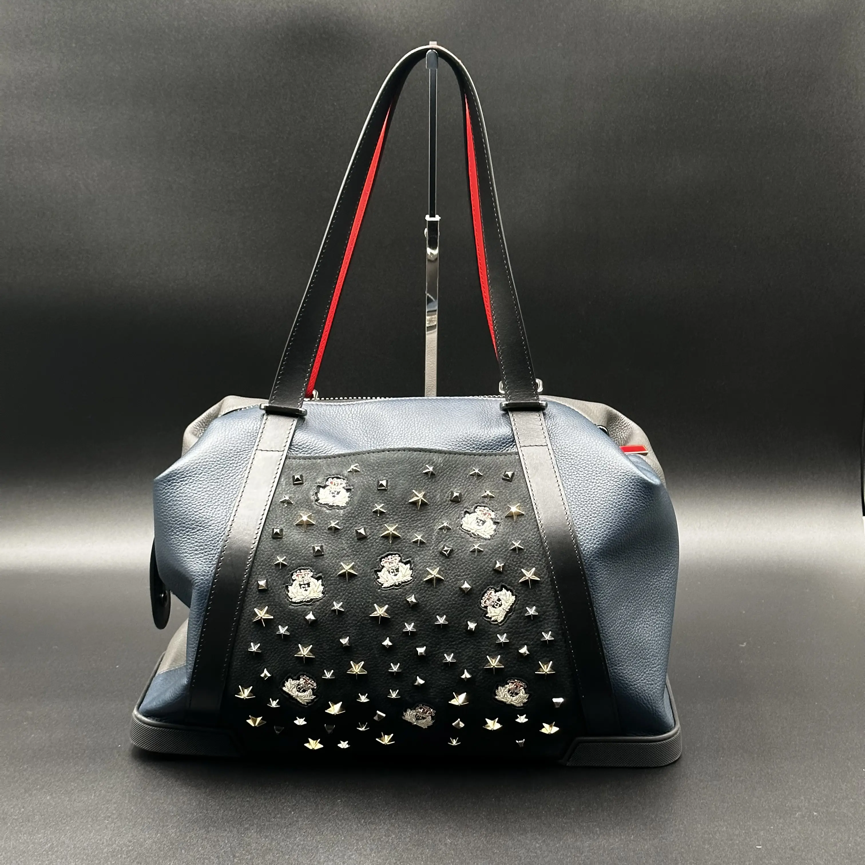 Pre-owned Leather Duffle bag Christian Louboutin Bagdamon Boston Duffle Bag