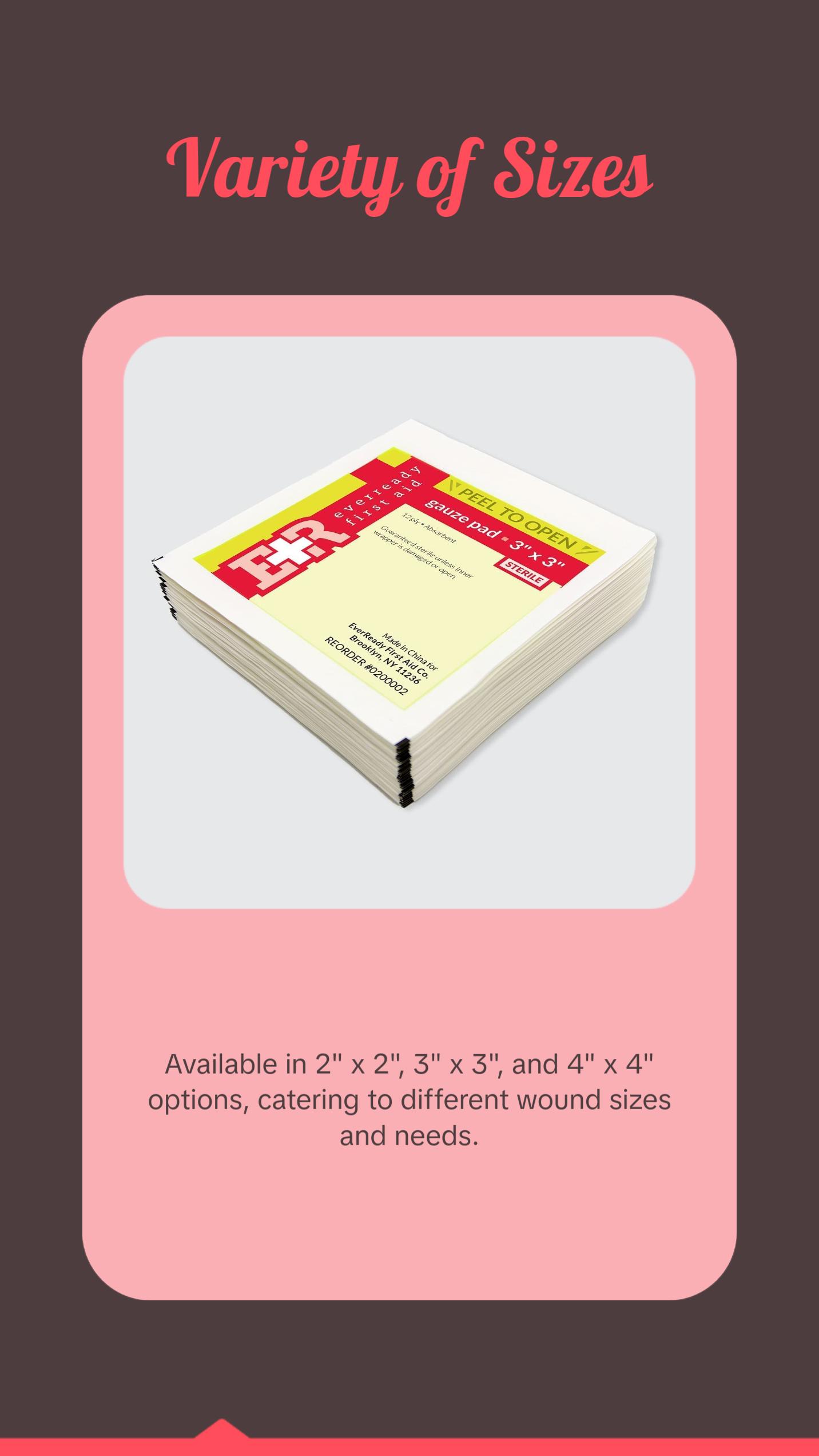 Sterile 12-Ply Cotton Gauze Pads