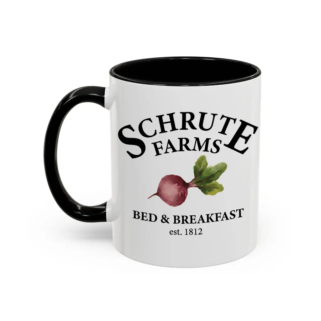 Schrute Farms Bed and Breakfast Coffee Mug, The Office TV Show Inspired Gift, The Office Fan Gift, Michael Scott Paper Company Coffee Cup - scs15968