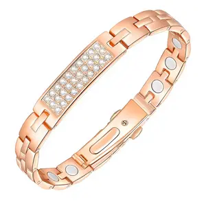 Feraco Copper Magnetic Bracelets for Women,Adjustable 99% Solid Copper Bracelets,  Magnetic Jewelry with Sizing tool,Adjustable Jewelry Gift