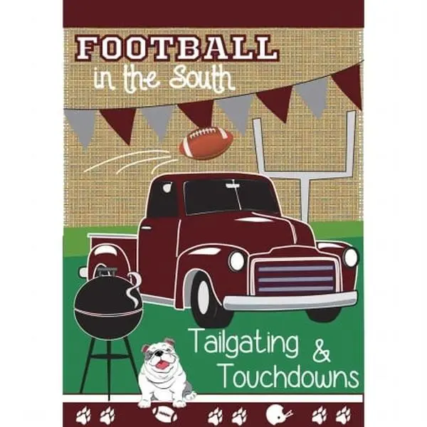 Jozie B 912 Burlap Tailgate Flag - Large Print Outdoor Backdrops & Banners, Festive Party Home Supplies, Ideal Gift