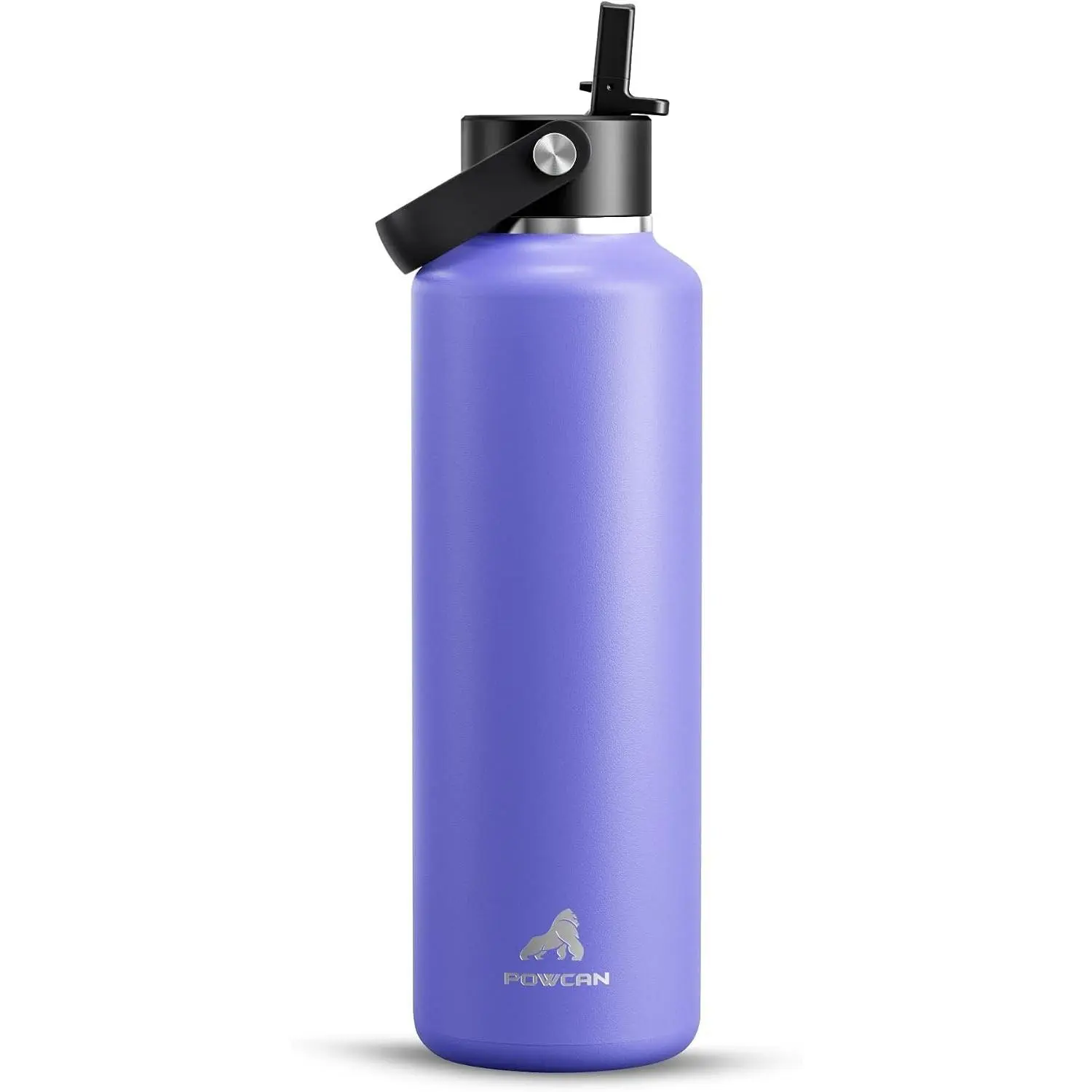 POWCAN 24 oz Travel Water Bottle: Leakproof, Cold for 24H, BPA-Free, Top Handle, Insulated Stainless Steel Water Bottle with Straw for School, Outdoors, Teens, Running, Sport, Trip (Violet's Tale) Gift