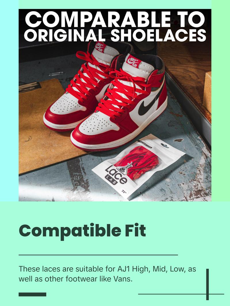 Kelly Green Jordan 1 Replacement Shoelaces