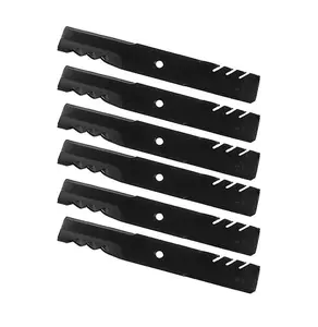 6 Pk Deck Blades Replacement for Bad Boy Zero Turn Mower Mulching all Outlaw 61''