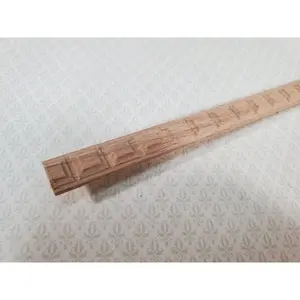 Miniature Square Block Trim Wood Relief Molding 7/16" x 18" Dollhouse Ceilings Walls
