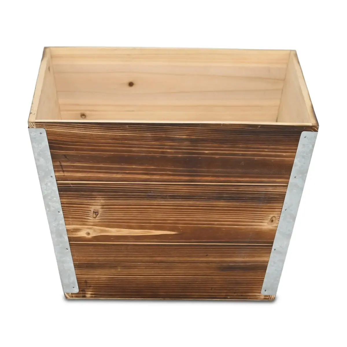 Cheungs 6163BR-S Cavorn Tapered Square Planter Bucket, Brown - Small