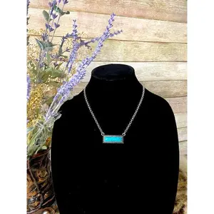 Turquoise Waters Bar Necklace
