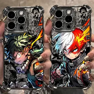 My Hero Academia Cool Anime Case Plating Phone Case For iPhone 17 16 15 14 13 12 11 Air Pro Max Plus & Samsung Galaxy S25 Ultra S24 S23 S22 S21 Plus Airbag Protective Personalized Casing
