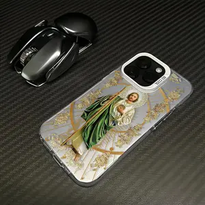 St. Judah Pattern TPU Laser Craft Phone Case for iPhone 17 16 15 14 13 12 11 Anti-Drop Protection