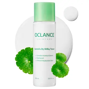 [oclance official] Centella B5 Milky Toner, Barrier Layering Toner for Face, Hydrating & Soothing, Soft Glow Finish, Panthenol, Niacinamide, Centella, Fragrance-Free, Korean Skincare, 150ml / 5.07 fl oz