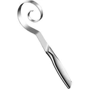 Thick 10-Inch Stainless Steel Dutch-Style Dough Whisk, Dishwasher-Safe Kitchen Bakeware Utensil for Dough, Cake