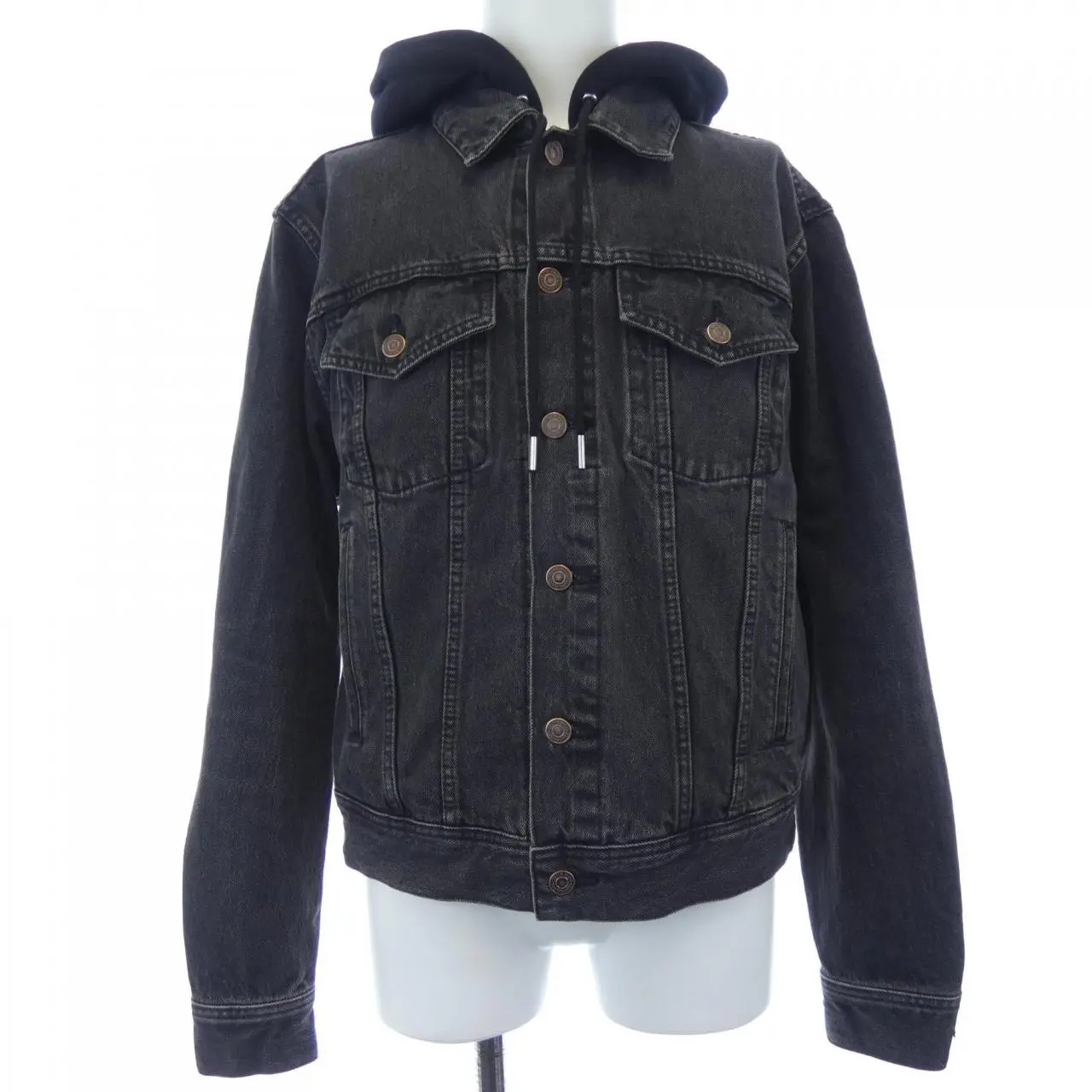 Pre-owned Celine Denim Small Leather Goods Jacket