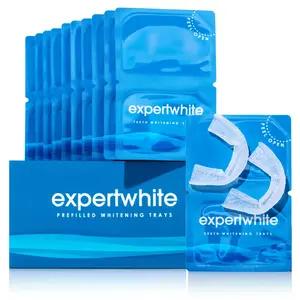 Expertwhite Professional Dentist-level Teeth Whitening Wraps -  12% HP Peroxide , Full Whitening in 3 -5 Days (10 Treatments, 20 Trays)