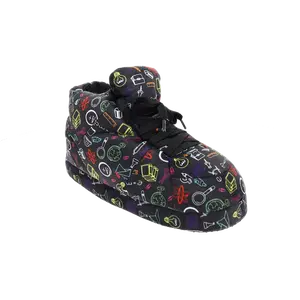 Teacher Profession Printed Plush Sneaker Slippers with Charming Teacher Print Design Ultimate Comfort Non-Slip Sole Perfect Gift for Educators