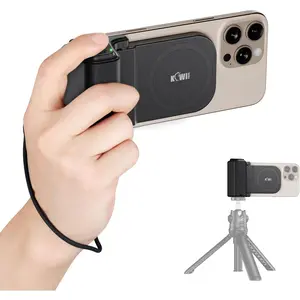 Phone Camera Grip for Magsafe Phone Tripod Handle with  Remote & Tripod Mount Adapter for  16 Pro Max  Smartphone Vlog Video  (Black)