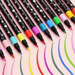 12/24/36/48/60 Color Glitter Pens Set, Water-Based Fluorescent Pens, Art Markers Set, Soft Tip Fine Point, Safe Non-Toxic Ink, Ideal for Graffiti Books, Creative Crafts, Art Crafts, Diary, Gifts