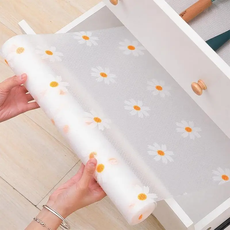 Durable Waterproof EVA Shelf Liner for Kitchen Cabinets Cut to Fit Non Slip Drawer Protector and Multi Purpose Oil Moisture Resistant Mat