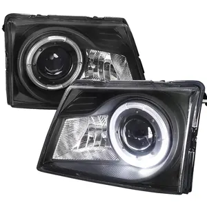 1998-2000 Ranger Halo Projector Headlights (Matte Black Housing/Clear Lens)
