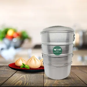 Momo Steamer - Stainless Steel Nepali Dumpling Steamer