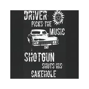 Driver Picks the Music – Distressed Impala Car Magnet