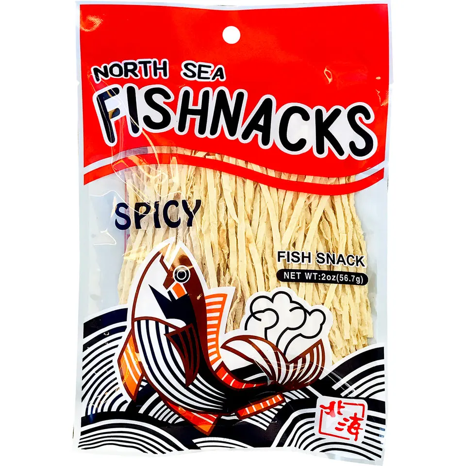 NORTH SEA Spicy Crispy Dried Fish Asian Snack, 2oz Crispy Seafood Treat for Spicy Lovers, Ambient Storage-Ready Snacks NORTH SEA Spicy Crispy Dried Fish Asian Snack, 2oz Crispy Seafood Treat for Spicy Lovers, Ambient Storage-Ready Snacks